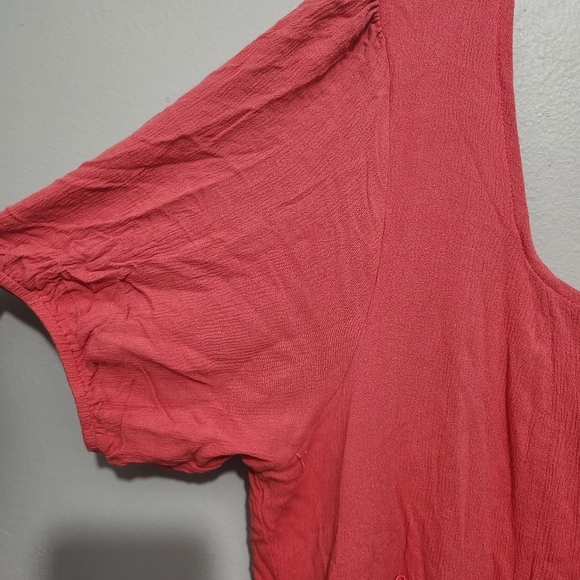 Arula women's mini dress orange size C 3X  baby doll summer vacation - Picture 3 of 7